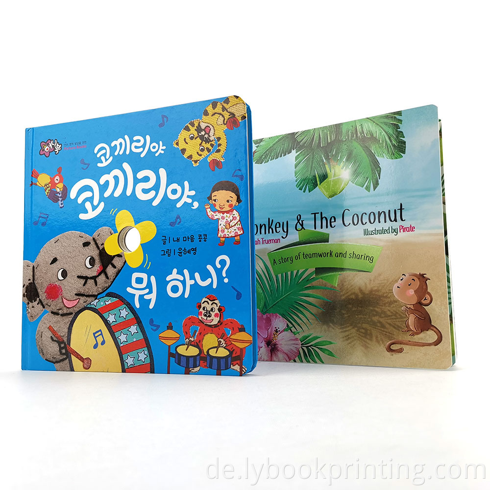 Benutzerdefinierte Kinder -Boardbook -Druck, billige englische Story Book Board